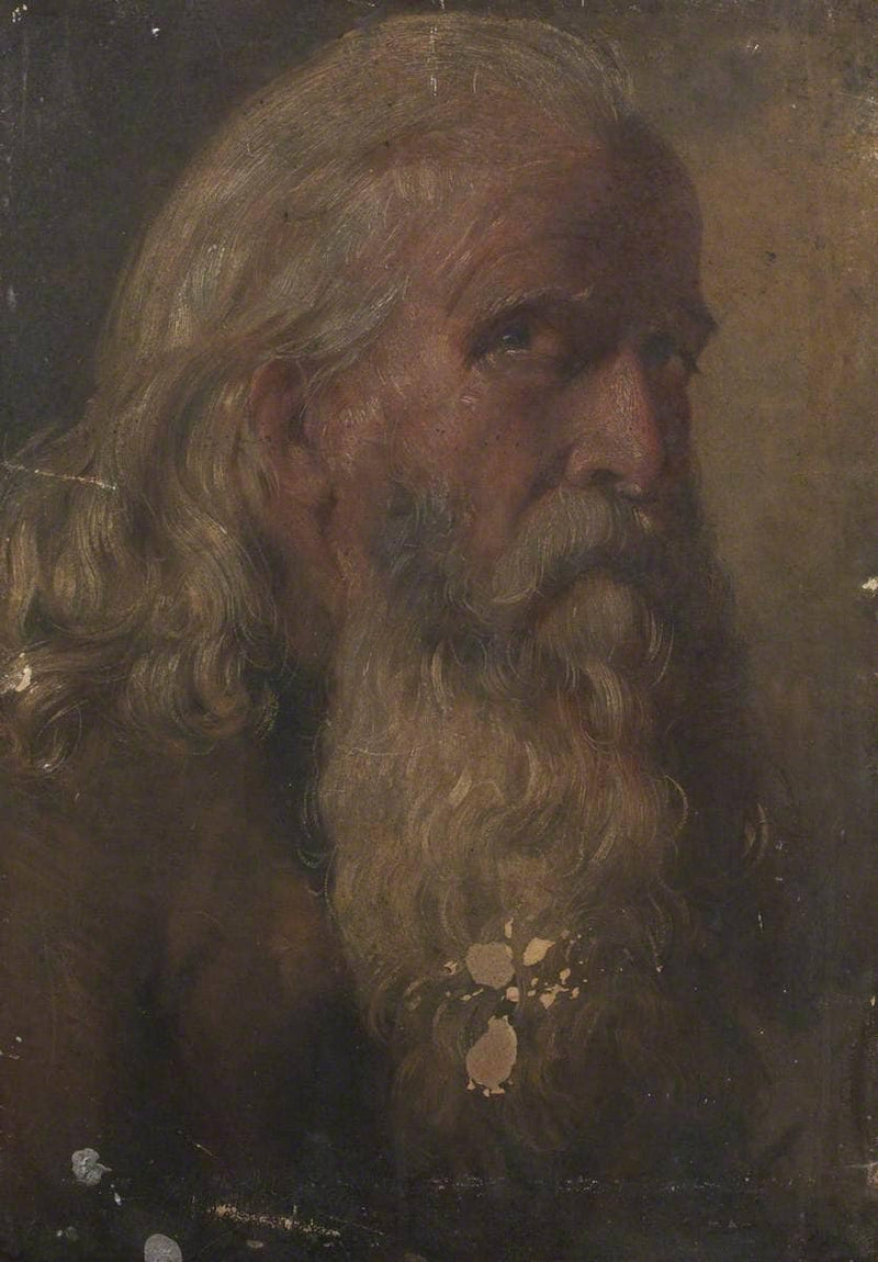 Head of An Old Man by Thomas Stuart Smith — Oil Painting Reproduction