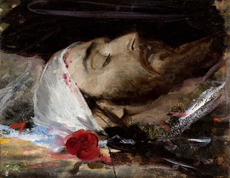 Head of Christ by Leon WyczóÅkowski — Oil Painting Reproduction
