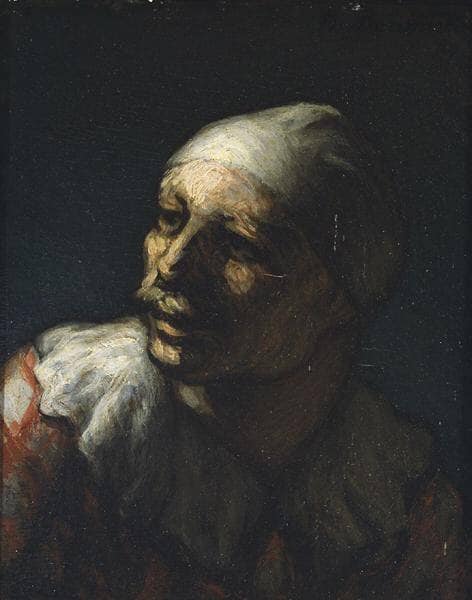 Head of Pasquin by Honore Daumier — Oil Painting Reproduction