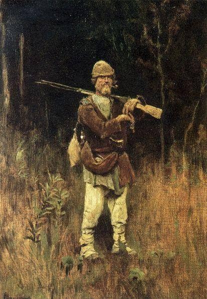 Headed Duck hunter by Viktor Vasnetsov — Oil Painting Reproduction