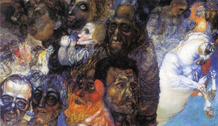 Heads by Pavel Filonov — Oil Painting Reproduction