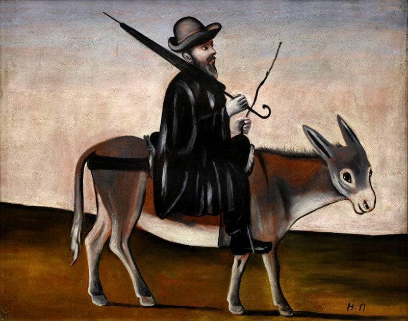 Healer on a Donkey by Niko Pirosmani — Oil Painting Reproduction