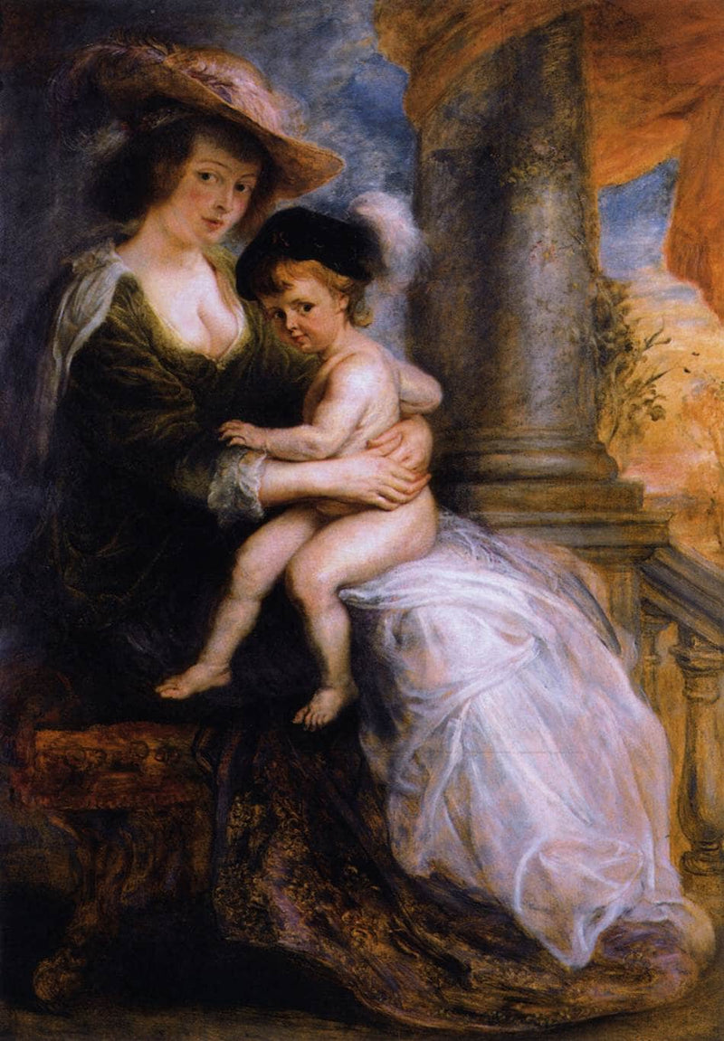 Helena Fourment with her Son Francis by Peter Paul Rubens — Oil Painting Reproduction