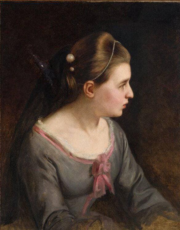 Helena Roed, Acting as Leonora in Ludvig Holbergâs Det lykkelige skibbrud (The Fortunate Shipwreck) by Wilhelm Marstrand — Oil Painting Reproduction