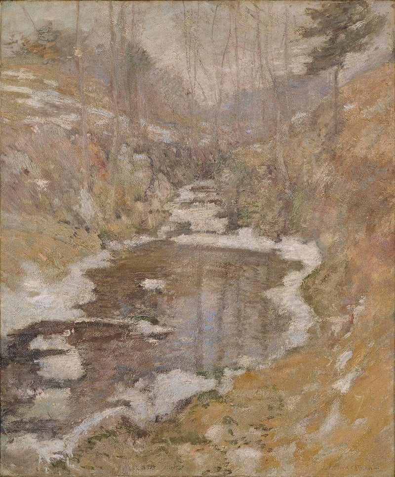 Hemlock Pool by John Henry Twachtman — Oil Painting Reproduction