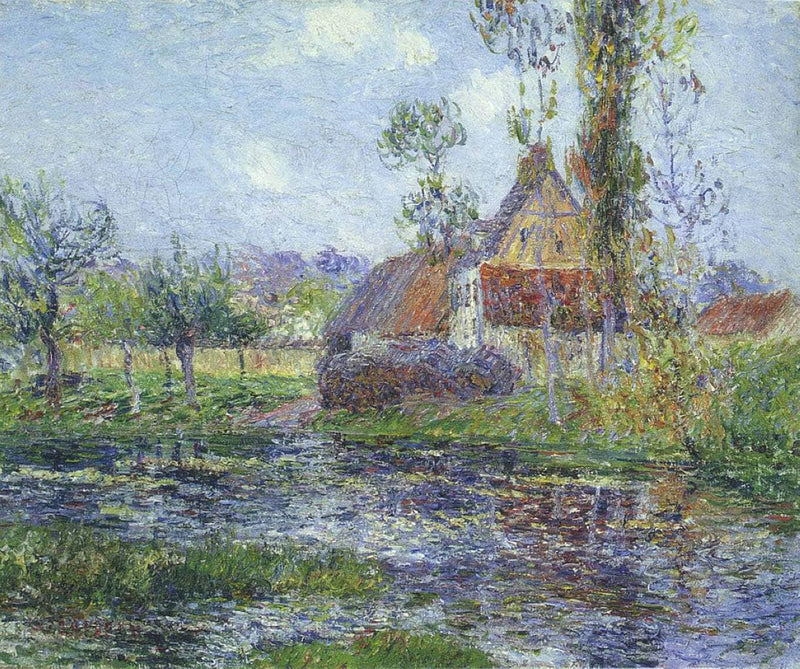 Hendreville by the Eure River by Gustave Loiseau — Oil Painting Reproduction