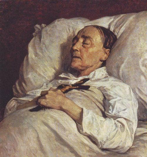 Portrait of Madame Mazois on her Deathbed by Henri Regnault — Oil Painting Reproduction