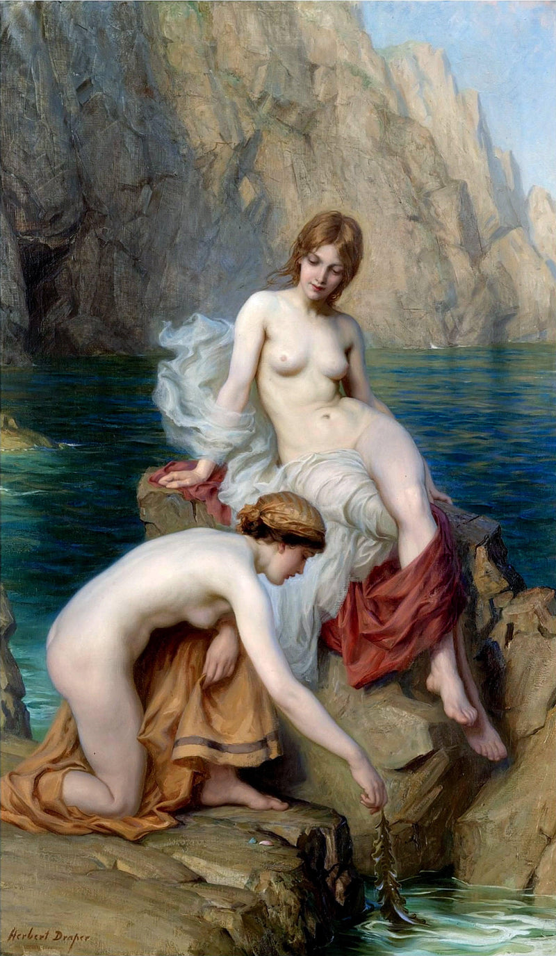 By Summer Seas by Herbert James Draper — Oil Painting Reproduction