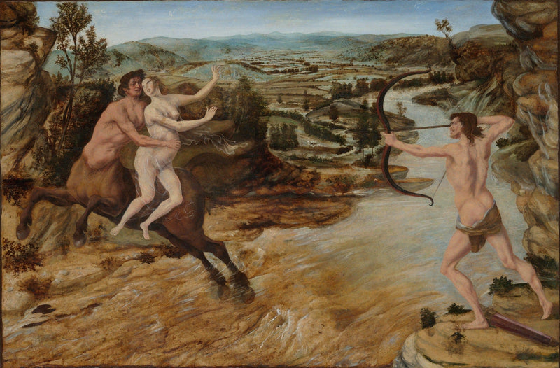 Hercules and Deianira by Antonio del Pollaiolo — Oil Painting Reproduction
