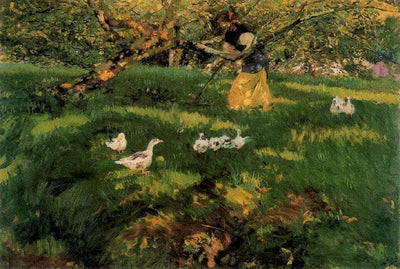 Herding Geese in the Asturias in master bedroom
