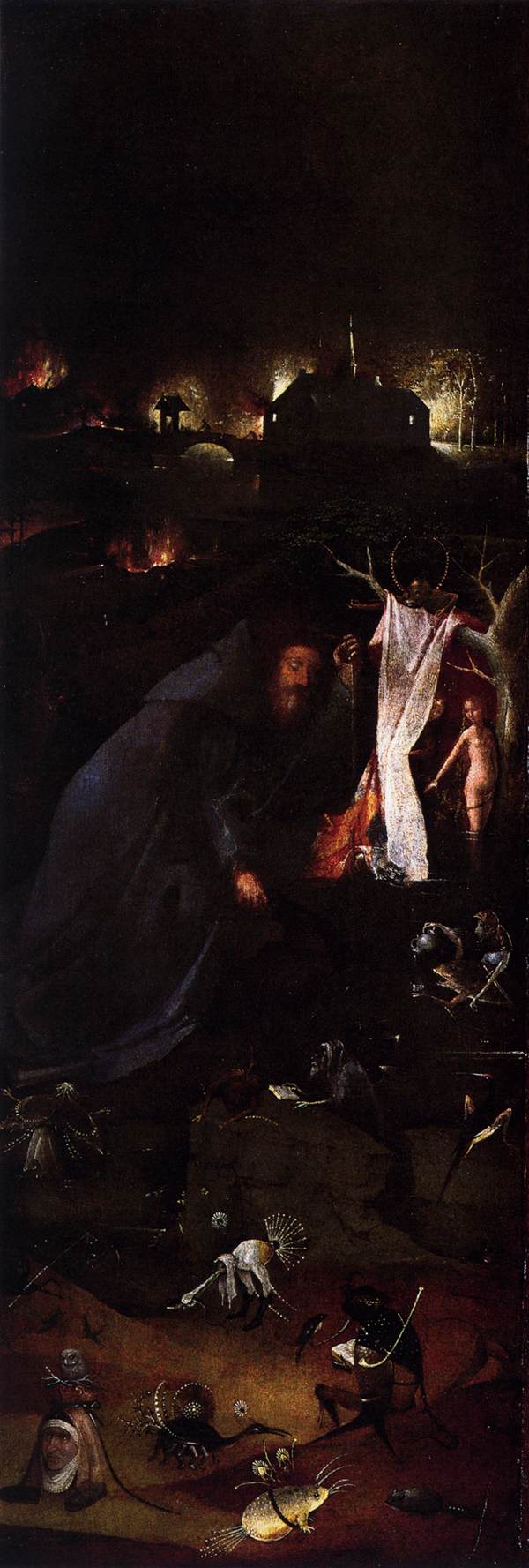 Hermit Saints Triptych (left panel) by Hieronymus Bosch, Oil Painting Reproduction