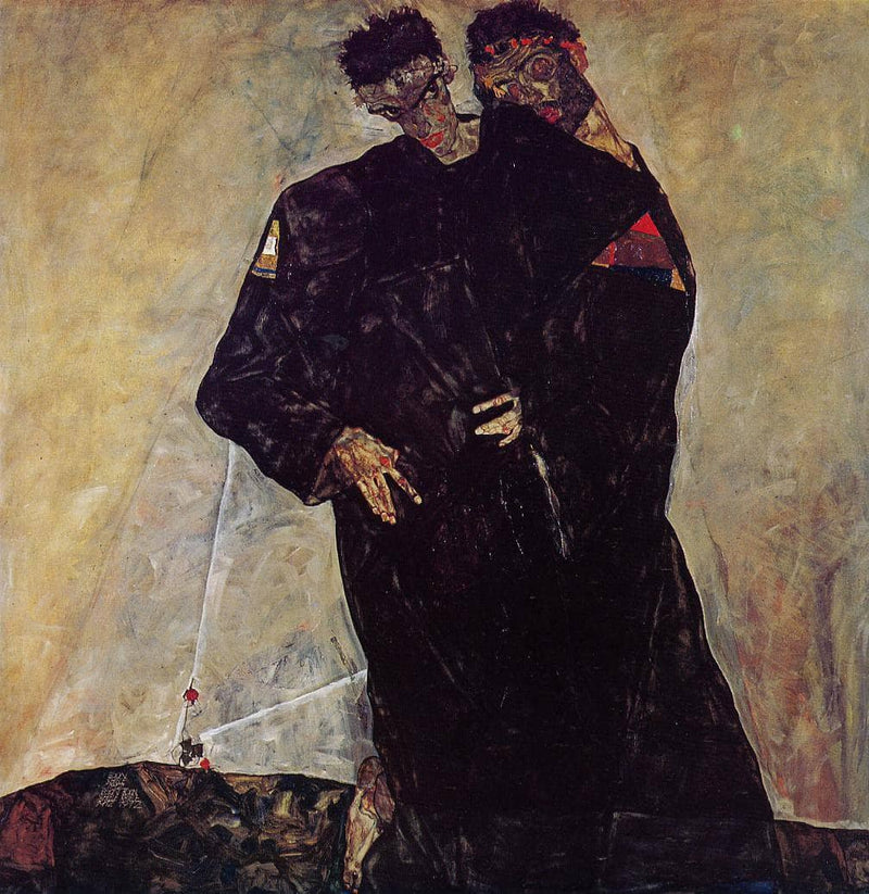 Hermits by Egon Schiele — Oil Painting Reproduction