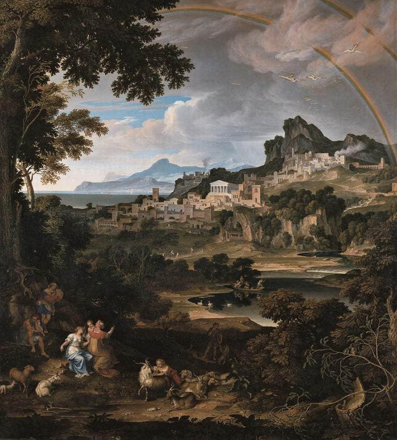Heroic Landscape with Rainbow by Joseph Anton Koch — Oil Painting Reproduction