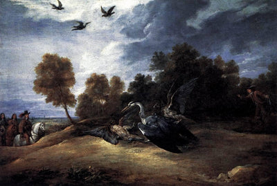 Heron Hunting with the Archduke Leopold Wilhelm in study
