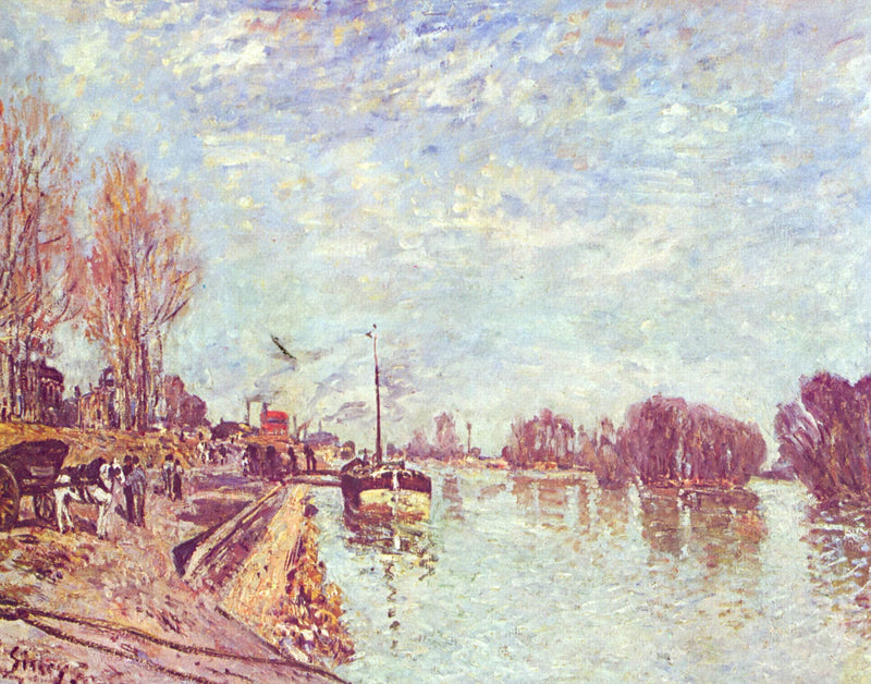 His at Suresne by Alfred Sisley — Oil Painting Reproduction