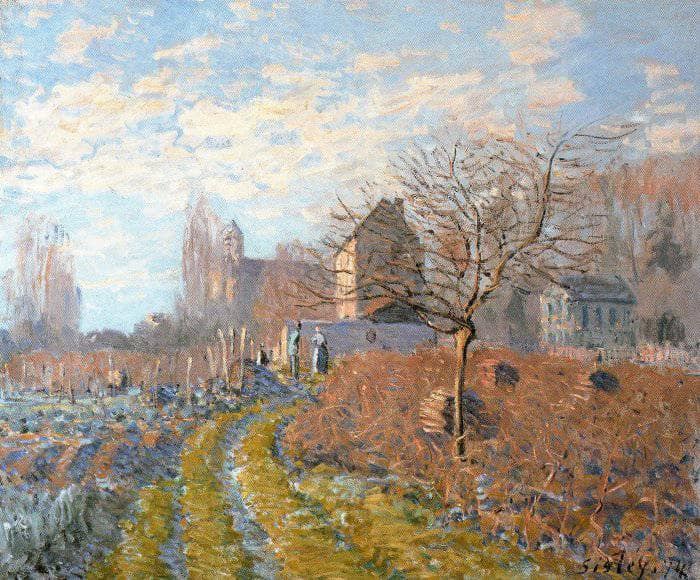Hoar Frost St. Martin s Summer (Indian Summer) by Alfred Sisley — Oil Painting Reproduction