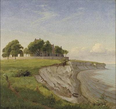 Højerup Church on the Cliffs of Stevns, Zealand KMS6650 Statens Museum for Kunst in dining room
