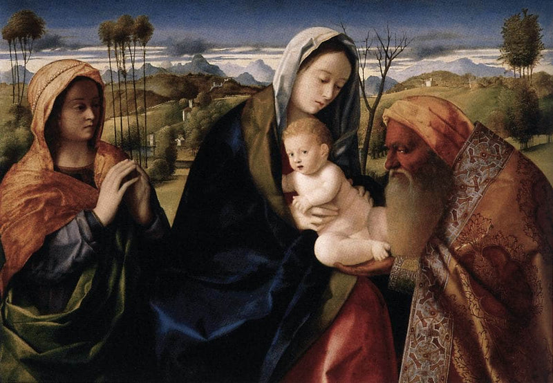 Holy Conversation by Giovanni Bellini — Oil Painting Reproduction
