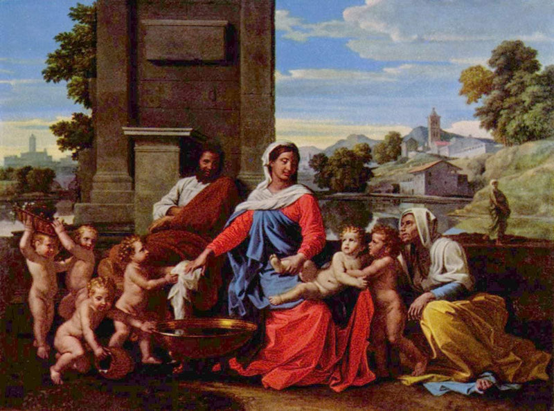 Holy Family by Nicolas Poussin — Oil Painting Reproduction