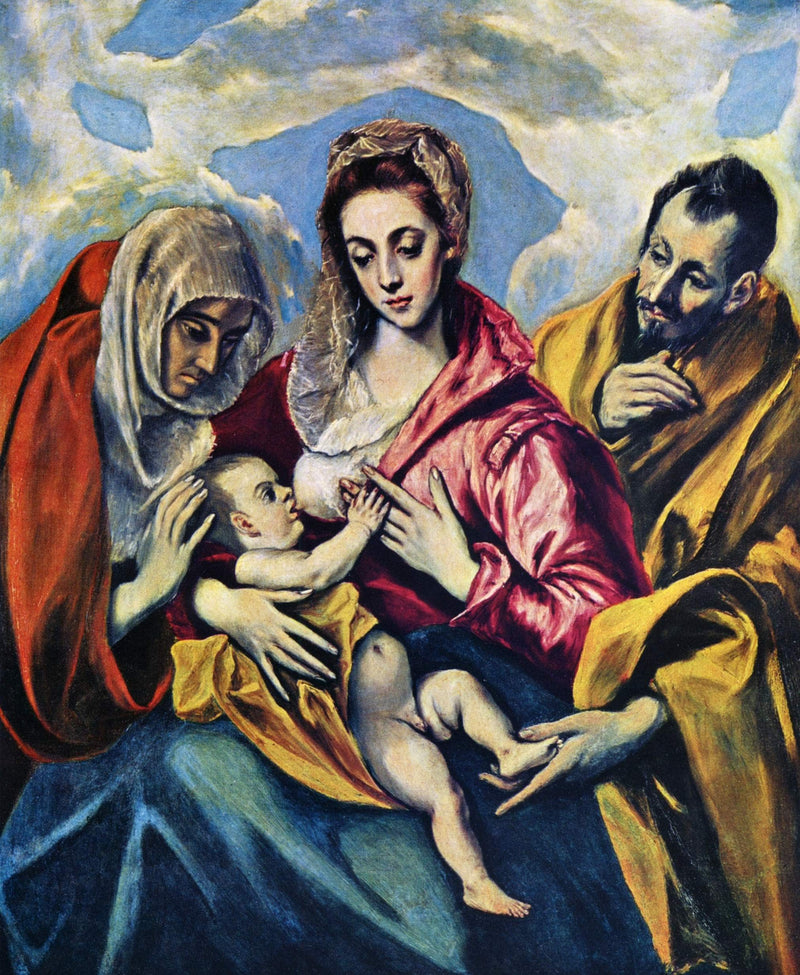 Holy Family with St. Anne by El Greco — Oil Painting Reproduction
