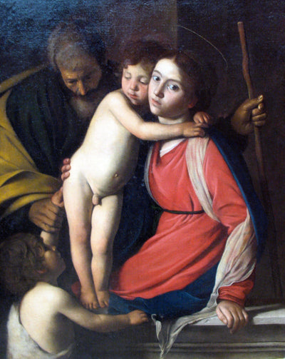 Holy Family with St. John the Baptist in bedroom