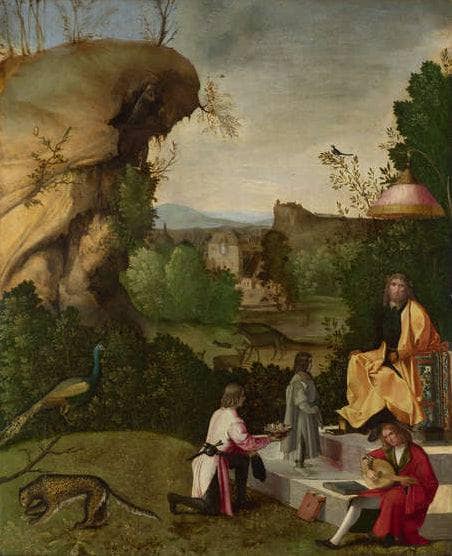Homage to a poet by Giorgione — Oil Painting Reproduction