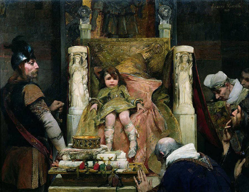 Homage to Clovis II by Albert Maignan — Oil Painting Reproduction