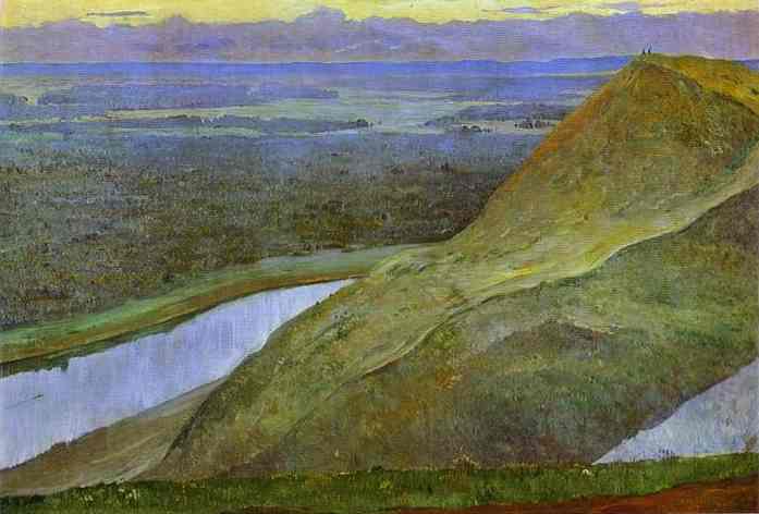 Homeland of Aksakov (Urals) by Mikhail Nesterov — Oil Painting Reproduction
