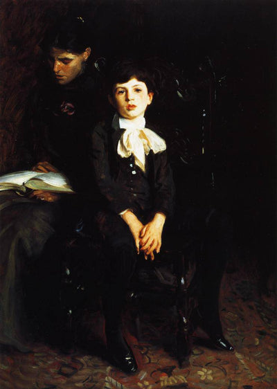 Homer Saint Gaudens and His Mother in hallway