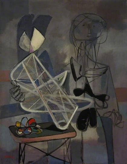 Hommage à Naum Gabo (Homage to Naum Gabo) by Jankel Adler — Oil Painting Reproduction