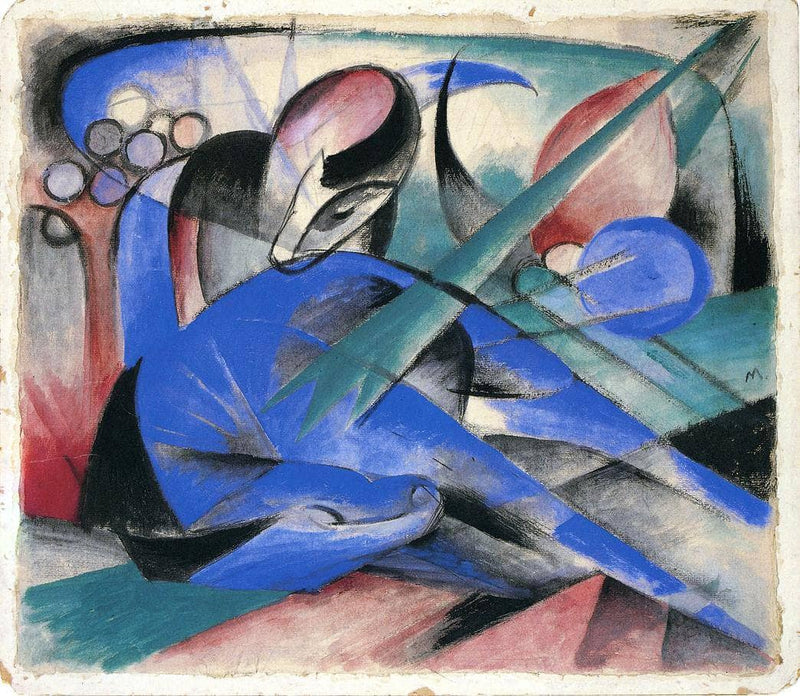 Horse Asleep by Franz Marc — Oil Painting Reproduction