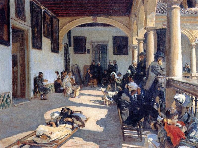 Hospital at Granada by John Singer Sargent — Oil Painting Reproduction