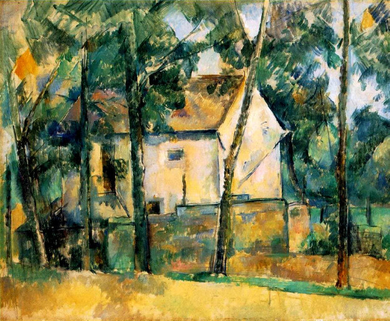 House and Trees by Paul Cezanne — Oil Painting Reproduction
