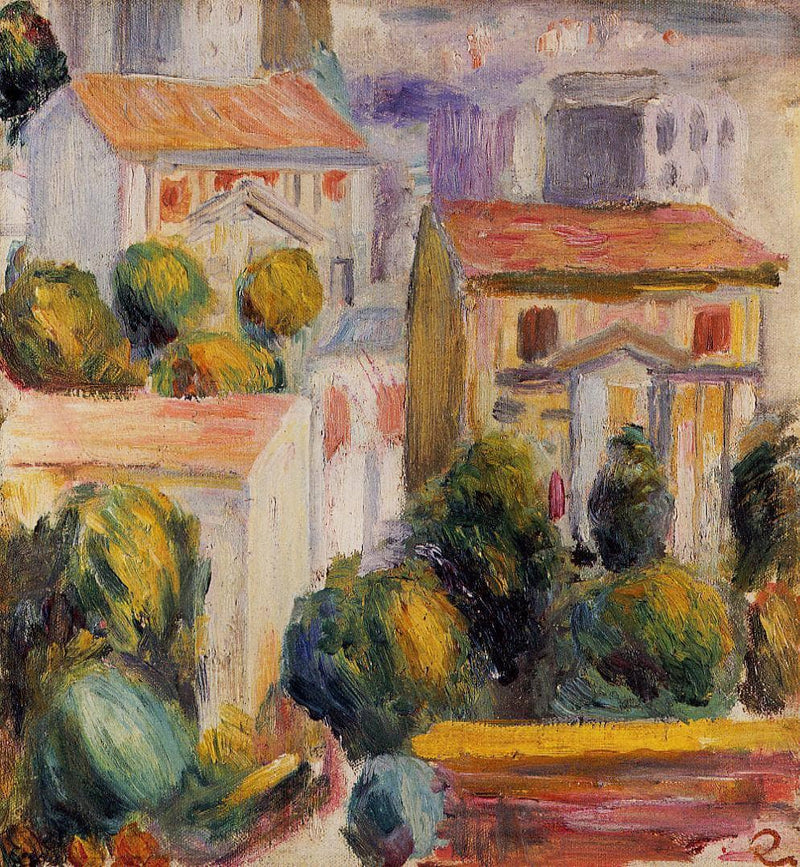 House at Cagnes by Pierre-Auguste Renoir — Oil Painting Reproduction