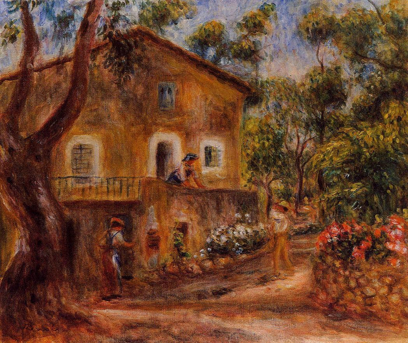 House in Collett at Cagnes by Pierre-Auguste Renoir — Oil Painting Reproduction