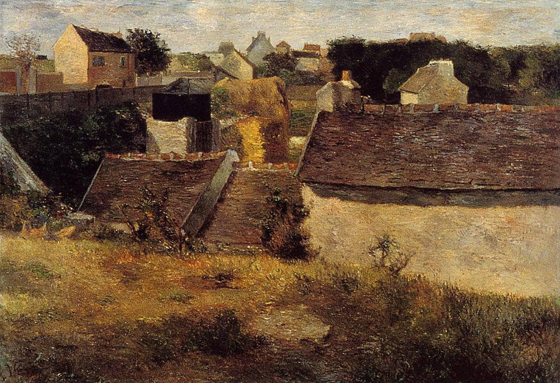 Houses at Vaugirard by Paul Gauguin — Oil Painting Reproduction