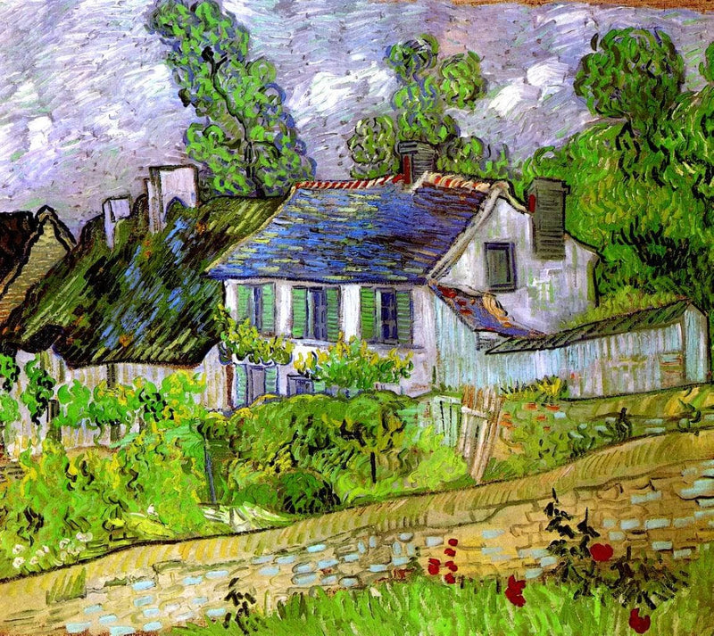 Houses in Auvers by Vincent van Gogh — Oil Painting Reproduction