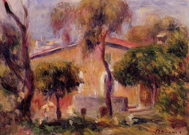 Houses in Cagnes by Pierre-Auguste Renoir — Oil Painting Reproduction