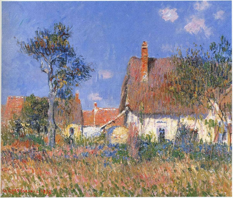 Houses in Normandy by Gustave Loiseau — Oil Painting Reproduction