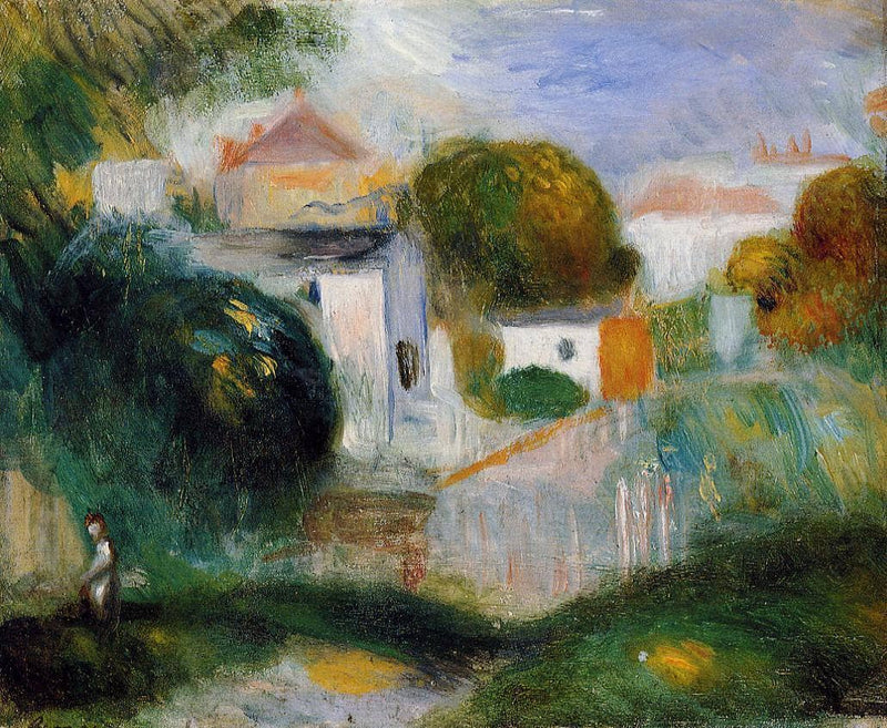 Houses in the Trees by Pierre-Auguste Renoir — Oil Painting Reproduction