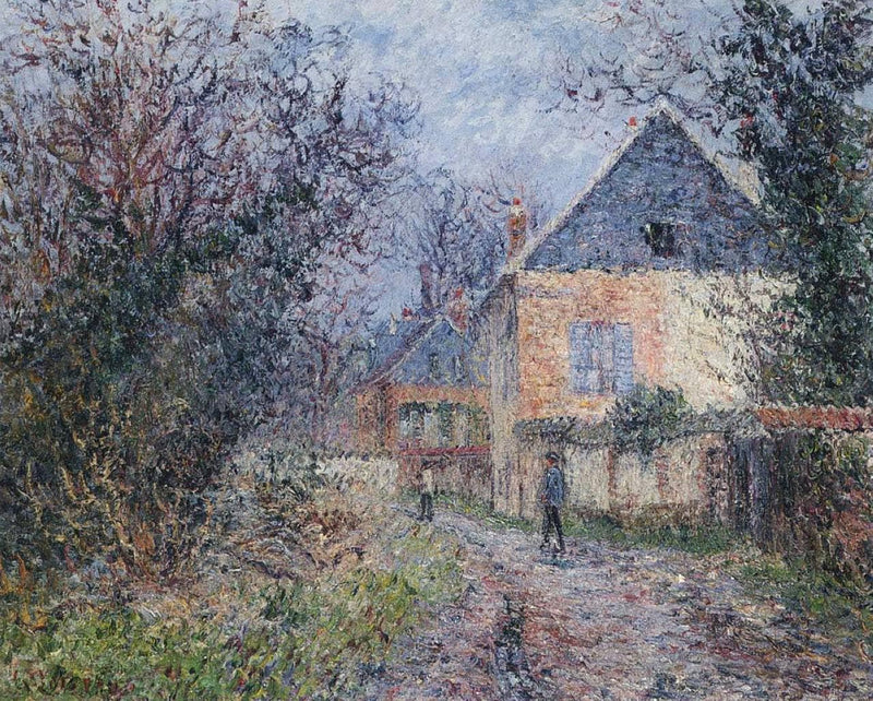 Houses near the Eure by Gustave Loiseau — Oil Painting Reproduction