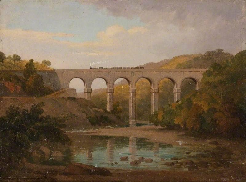Bridge over the River Taff by Penry Williams — Oil Painting Reproduction