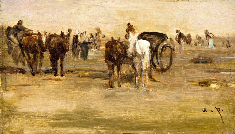 Hungarian carriage by August von Pettenkofen — Oil Painting Reproduction
