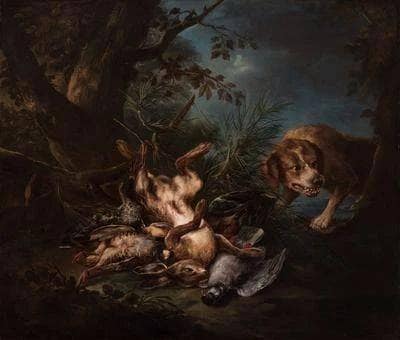 Hunting scene by Paul de Vos — Oil Painting Reproduction