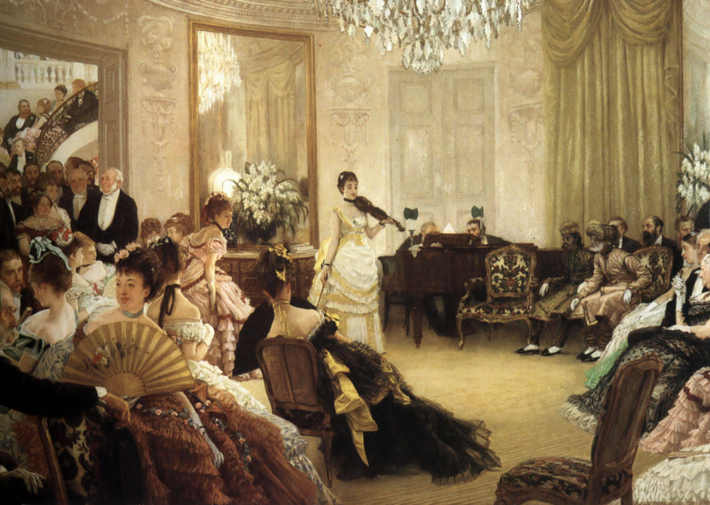 Hush! (The Concert) by James Tissot — Oil Painting Reproduction