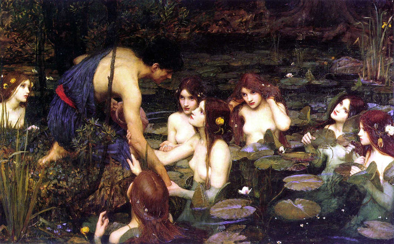 Hylas and the Nymphs by John William Waterhouse — Oil Painting Reproduction