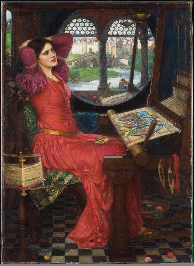 I am Half Sick of Shadows, said the Lady of Shalott by John William Waterhouse — Oil Painting Reproduction