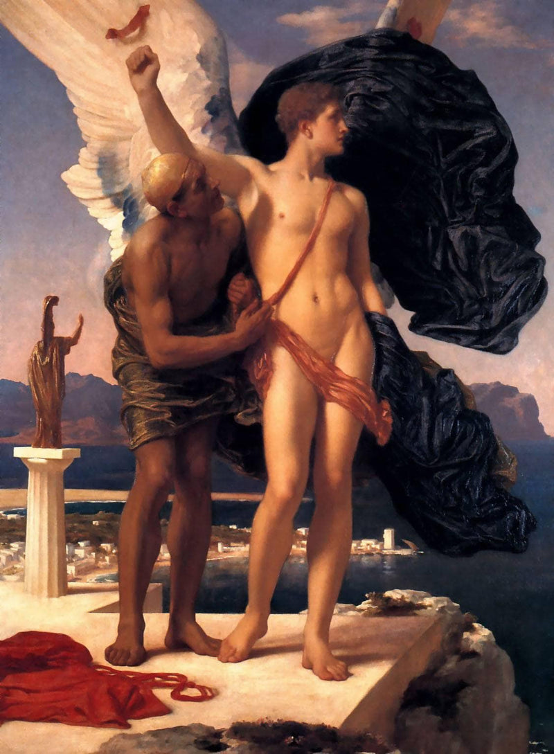 Icarus and Daedalus by Frederic Leighton — Oil Painting Reproduction