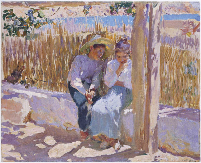 Idyll, Javea by Joaquín Sorolla — Oil Painting Reproduction