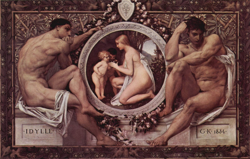 Idylle (Idylls) by Gustav Klimt — Oil Painting Reproduction